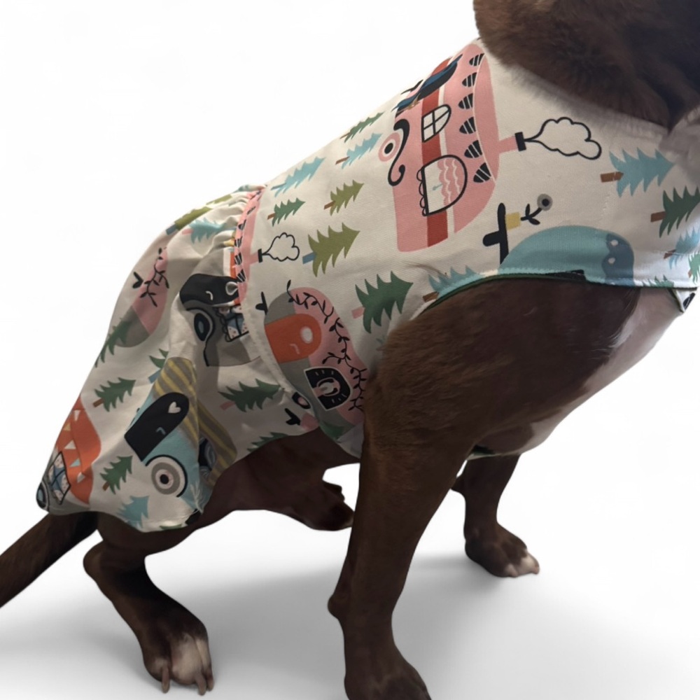 Pitbull Dog Dress- Pink
